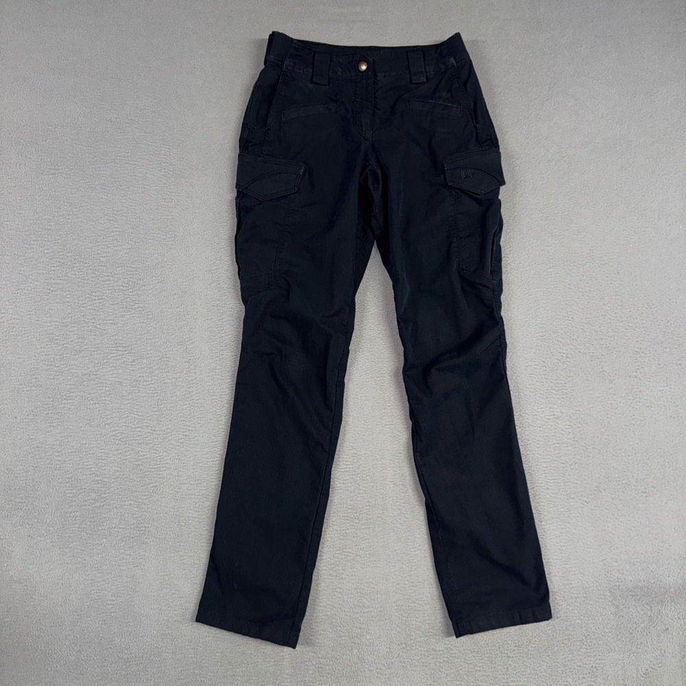 5.11 Tactical Pants Womens 0 Black Stryke Cargo Blue Ripstop Utility Uniform